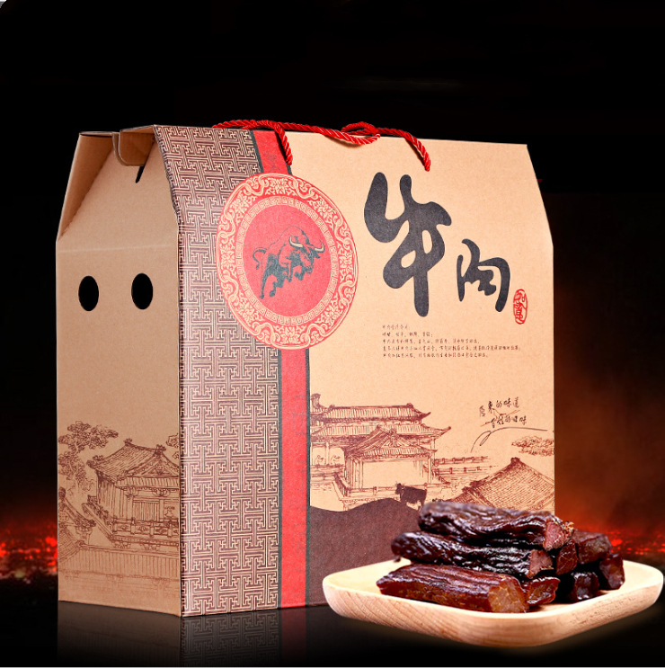 牛干巴禮盒包裝定制！